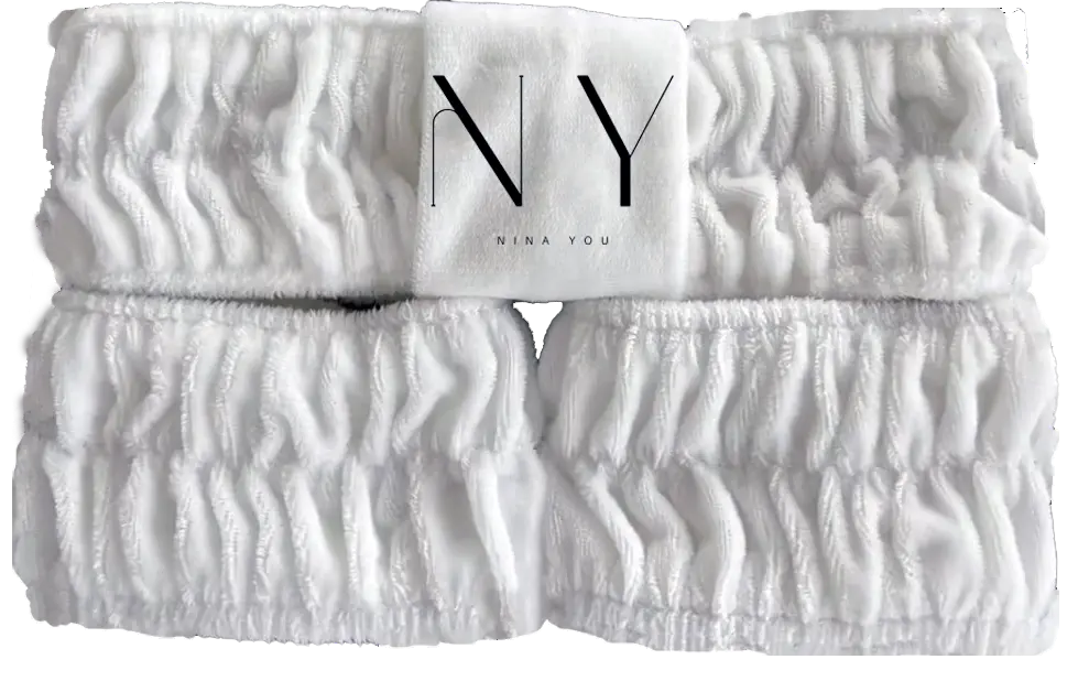 Headband & Wristbands set - White 